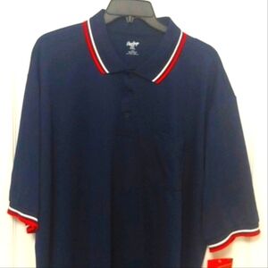 Rawlings Navy Blue Athletic Polo Shirt. Size XXL. NWT. Sports